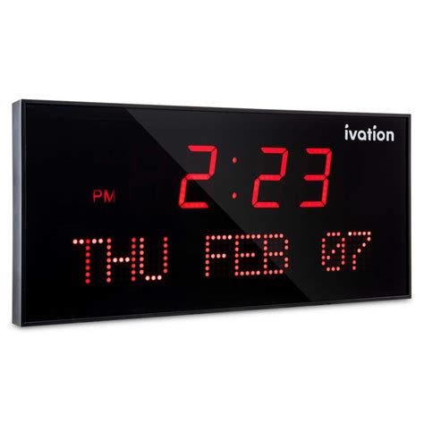 ivation big led clock